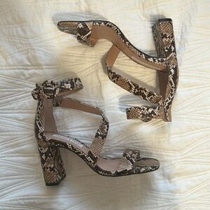 Chelsea & Violet Rattlesnake Skin Heels